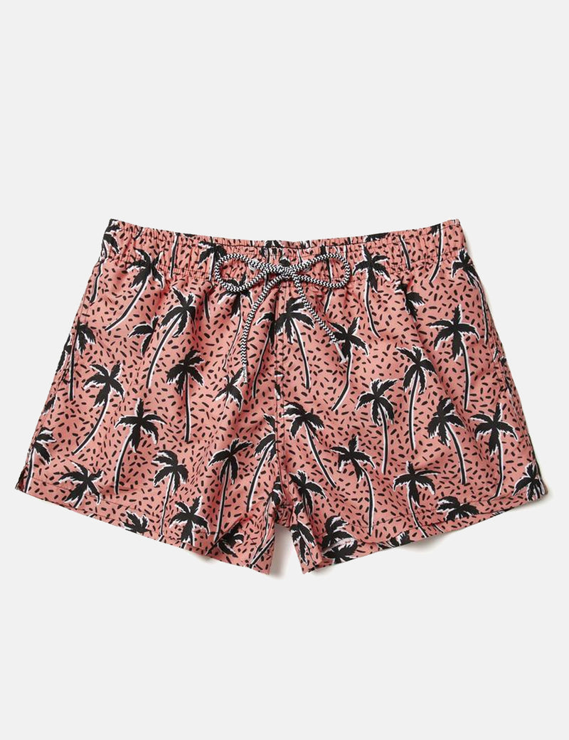 Boardies Flair Palm Red Swim Shorts (Short) - Multi