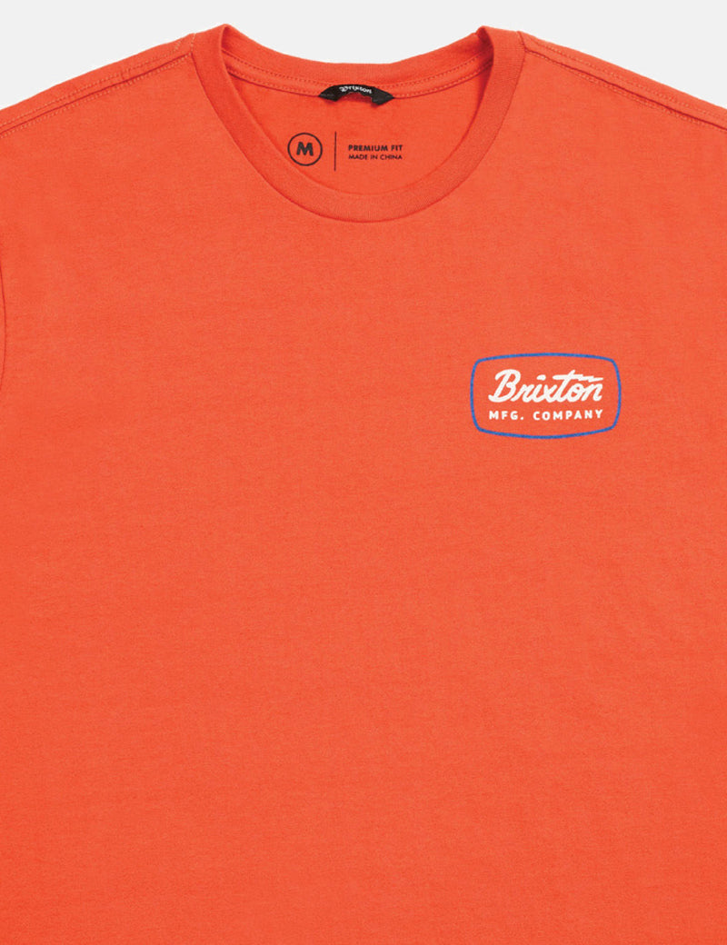 Brixton Jolt Premium-T-Shirt - Red Clay