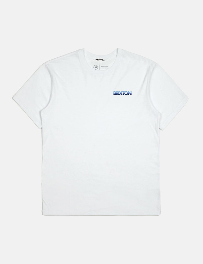 Brixton InterceptorIIプレミアムTシャツ-ホワイト