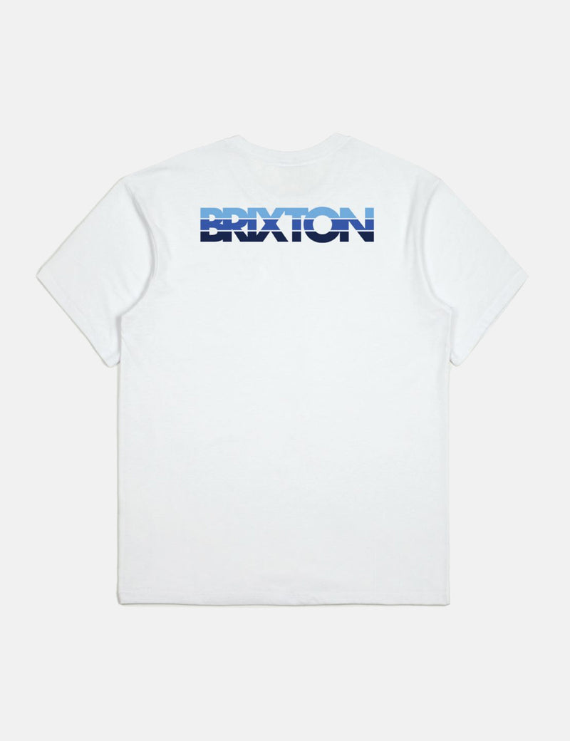 Brixton InterceptorIIプレミアムTシャツ-ホワイト