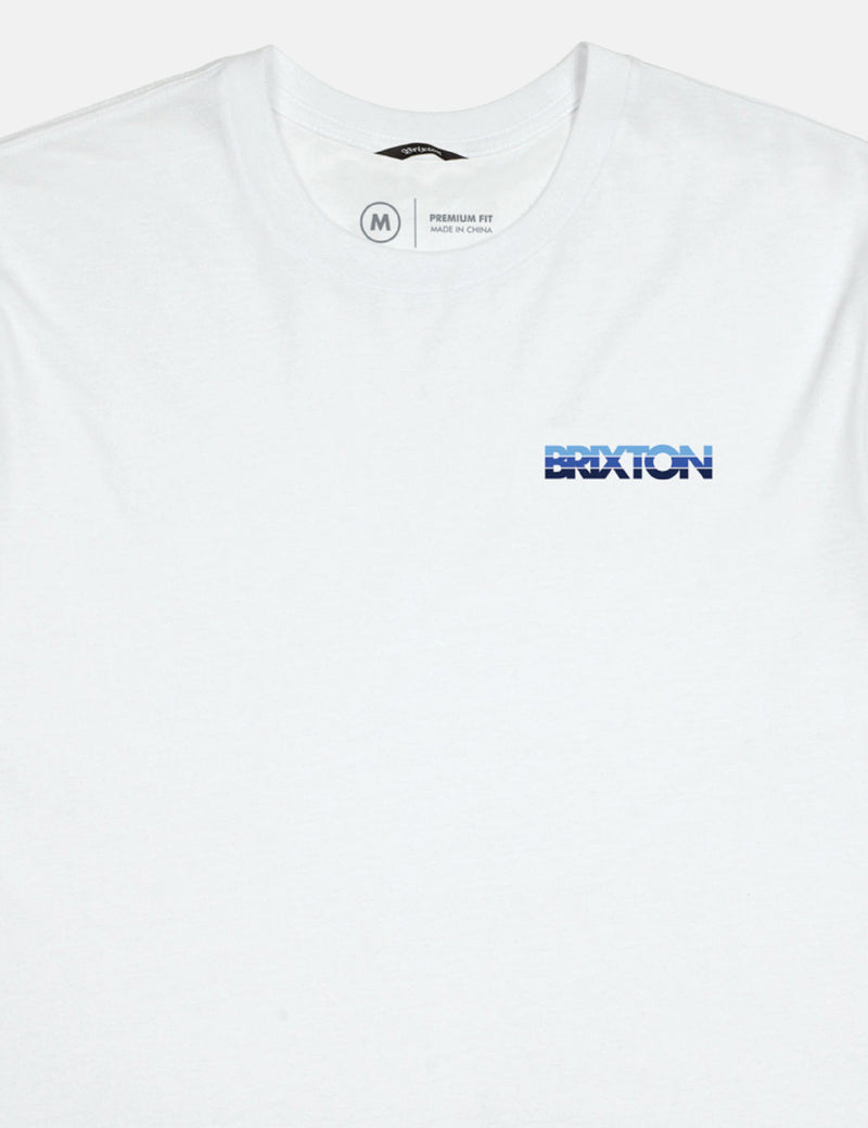 Brixton InterceptorIIプレミアムTシャツ-ホワイト