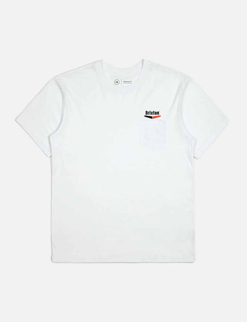 Brixton Velocity Pocket T-Shirt - White