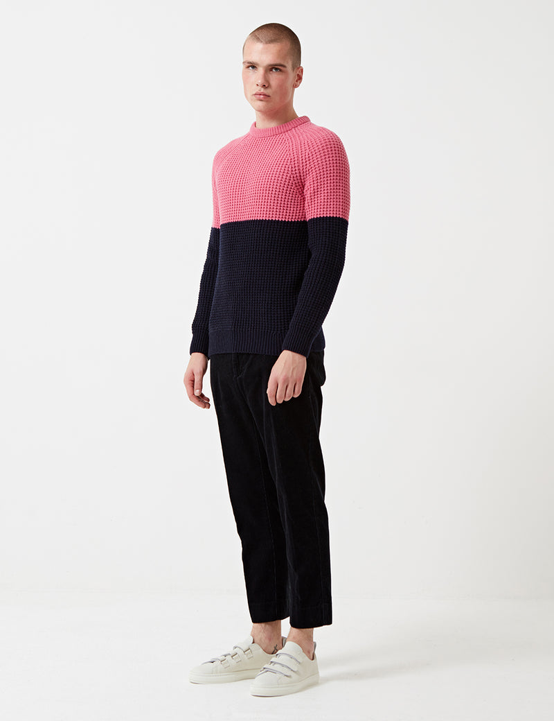 Barbour x Wood Wood Barns Ness Knit Jumper - Pink Marl