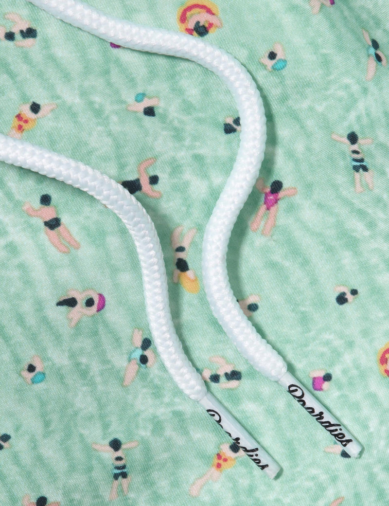 Boardies x Kestin Hare Drawstring Swim Shorts (Mid-Length) - Mint Green