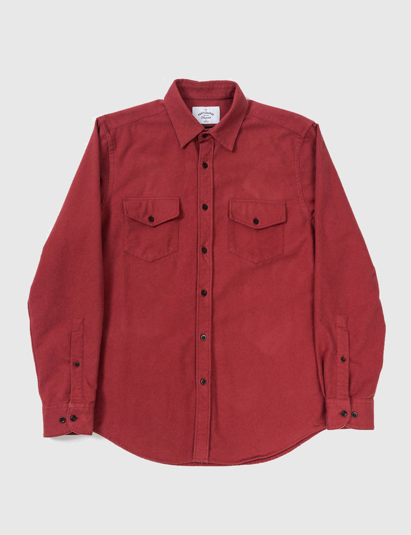 Chemise Campo en flanelle portugaise - Rouge