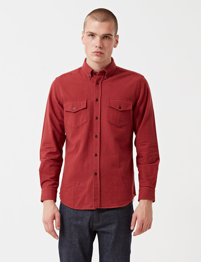 Portuguese Flannel Campo Shirt - Red