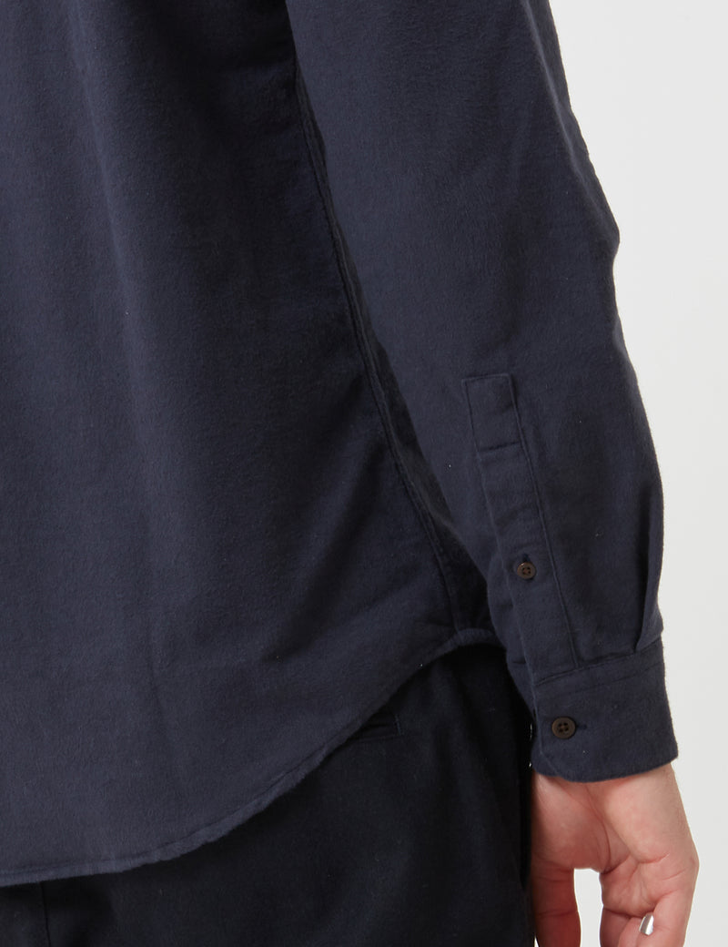 Portuguese Flannel 캄포 셔츠-네이비 블루