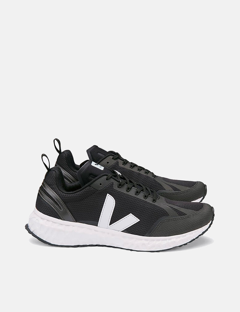 Veja Condor Mesh Running Shoes - Black/White