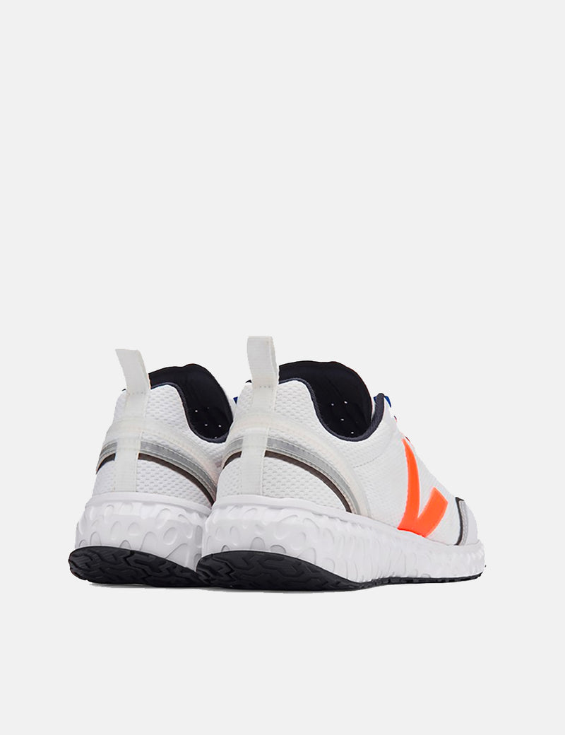 Veja Condor Mesh Running Shoes - White/Orange Fluro