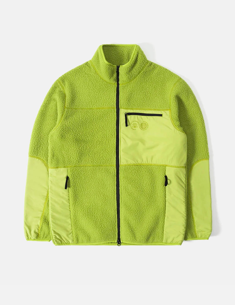 Purple Mountain Observatory Borg Fleece Jacket - Lime