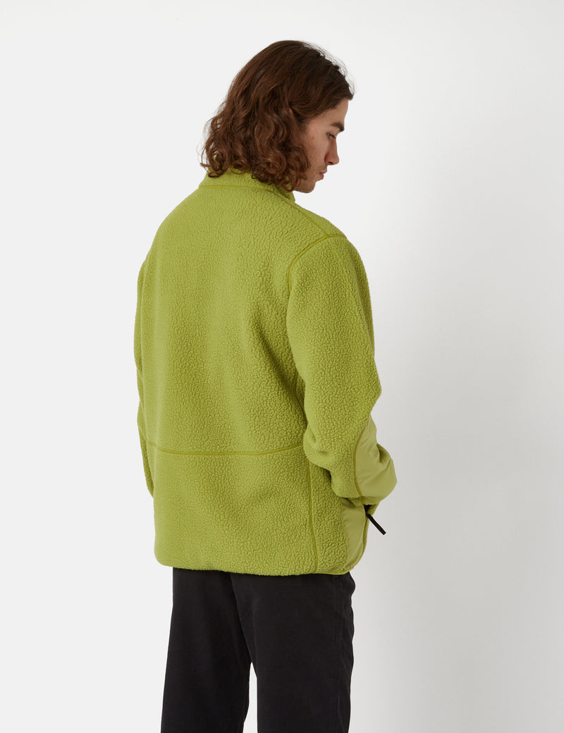 Purple Mountain Observatory Borg Fleece Jacket - Lime