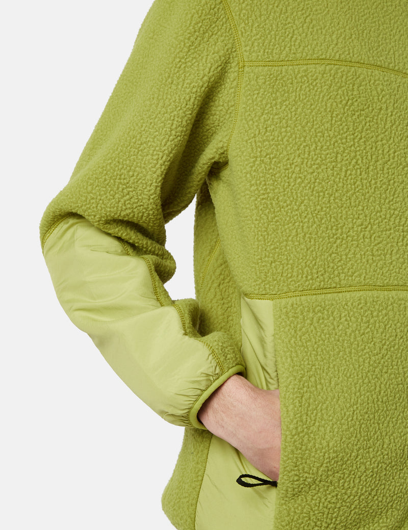 Purple Mountain Observatory Borg Fleece Jacket - Lime