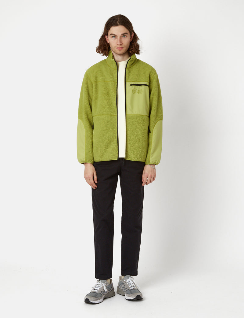 Purple Mountain Observatory Borg Fleece Jacket - Lime