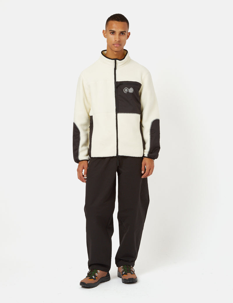 Carrier Goods Borg Zip Through Fleece Jacket - Snow