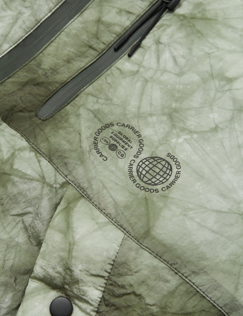 Carrier Goods All Weather Cocoon Puffa - Green Tie Dye