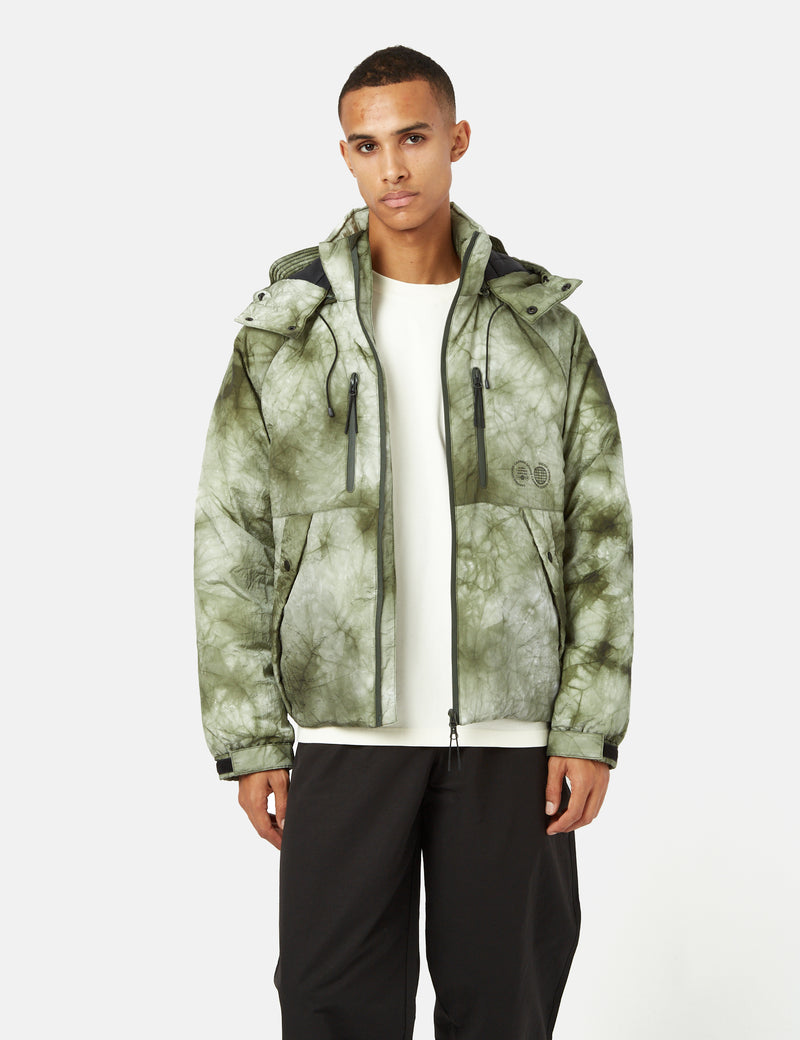 Carrier Goods All Weather Cocoon Puffa - Green Tie Dye
