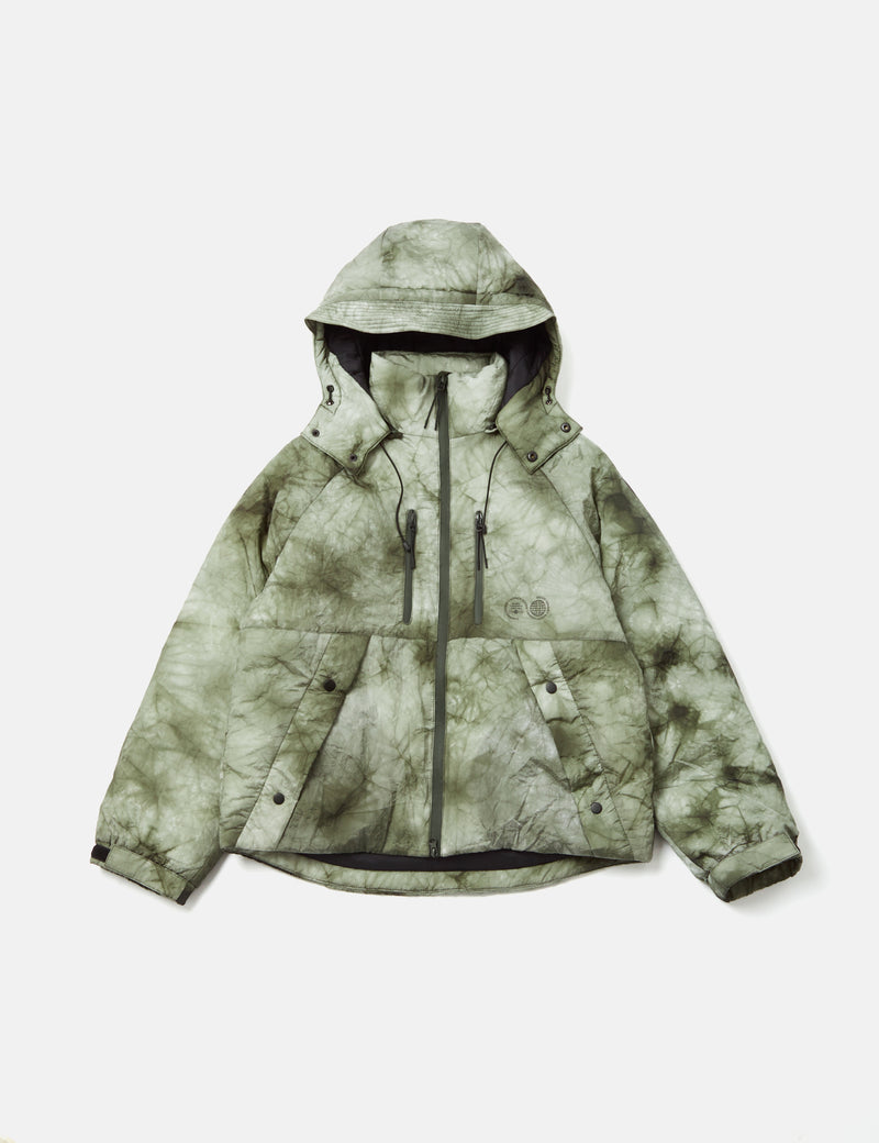 Carrier Goods All Weather Cocoon Puffa - Green Tie Dye