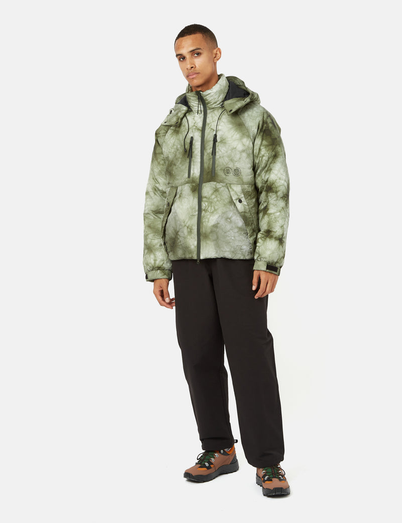 Carrier Goods All Weather Cocoon Puffa - Green Tie Dye