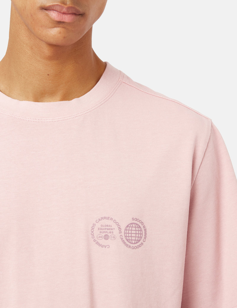 Carrier Goods Core Logo T-Shirt - Rose