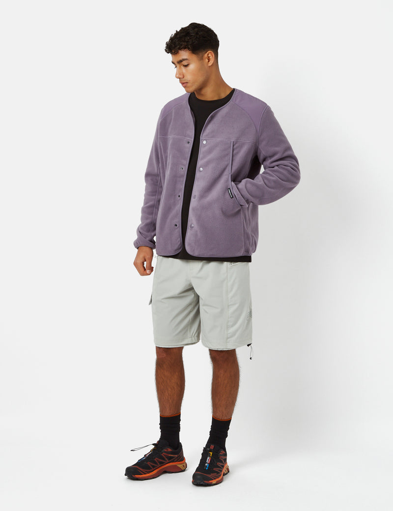 Purple Mountain Observatory Micro Fleece Cardigan - Purple Sage