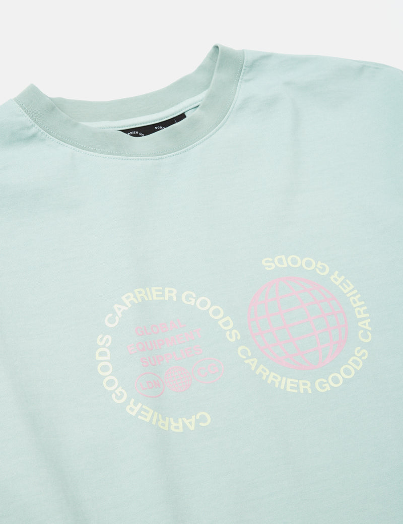 Carrier Goods Core Logo Long Sleeve T-Shirt - Sky Blue