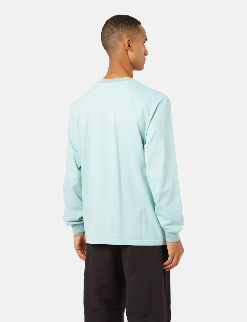 Carrier Goods Core Logo Long Sleeve T-Shirt - Sky Blue