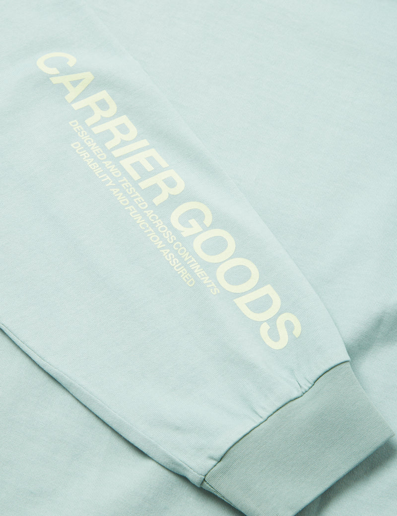 Carrier Goods Core Logo Long Sleeve T-Shirt - Sky Blue