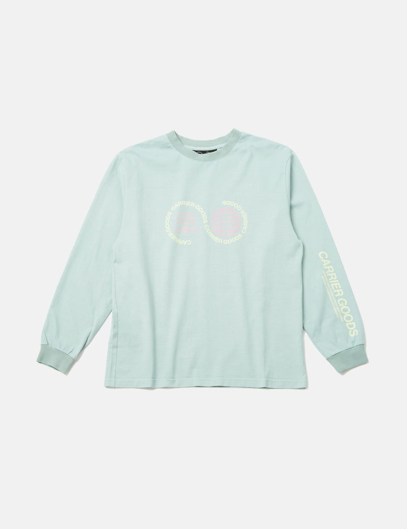 Carrier Goods Core Logo Long Sleeve T-Shirt - Sky Blue