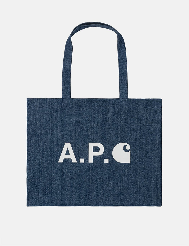Carhartt-WIP x A.P.C. Shopping Bag - Washed Indigo