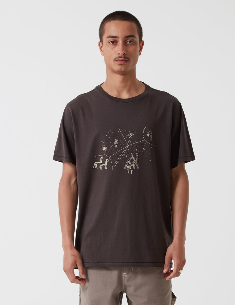 Satta Chukchi T-Shirt - Washed Black