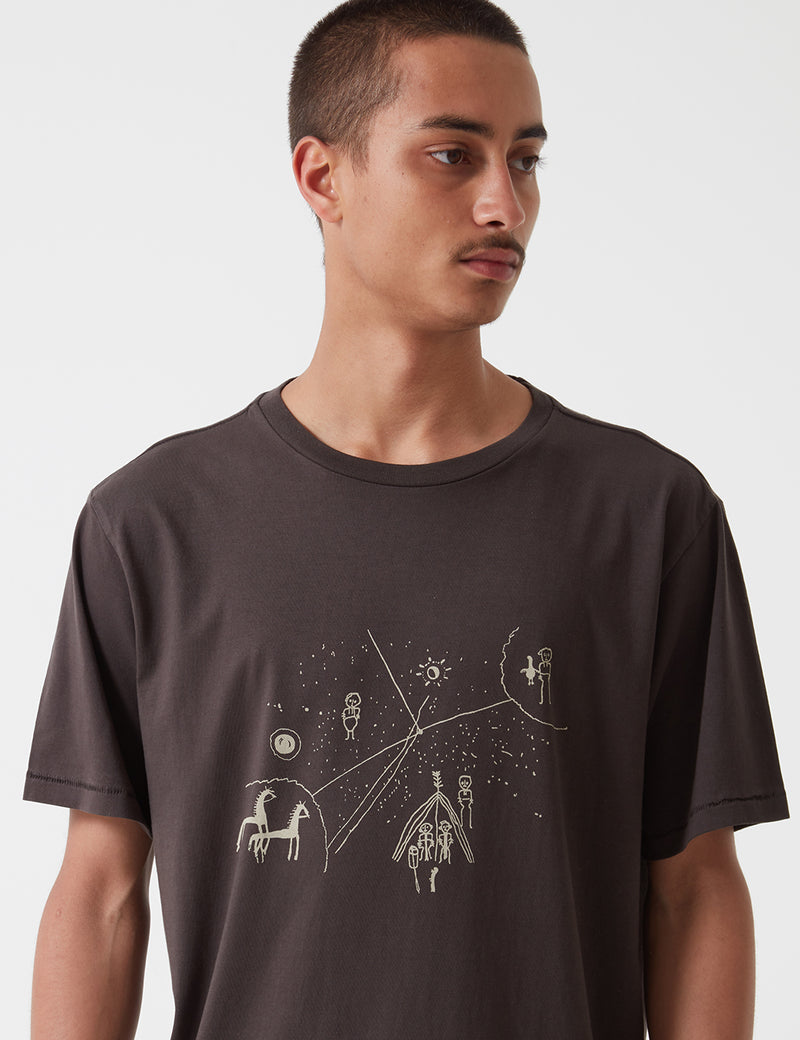 Satta Chukchi T-Shirt - Washed Black