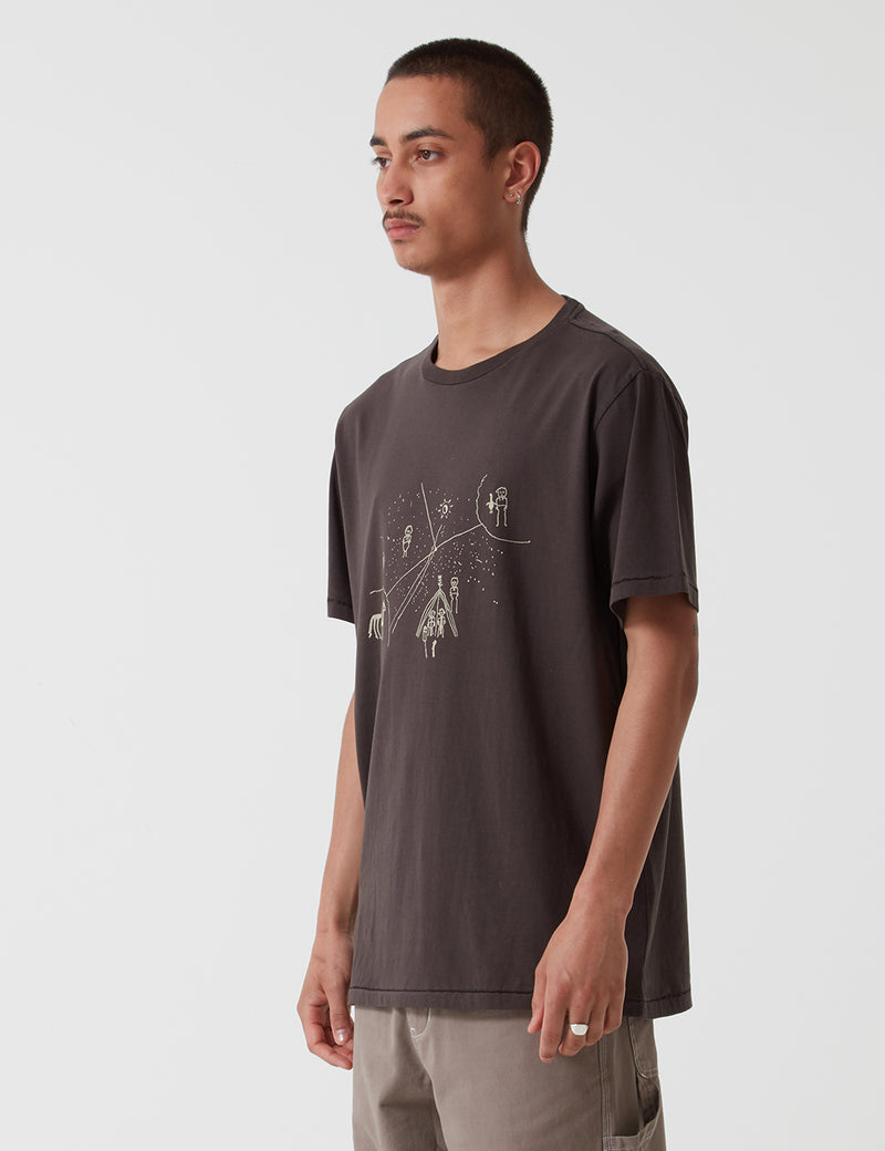 Satta Chukchi T-Shirt - Washed Black