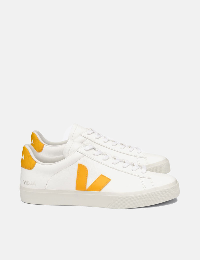 Veja Campo Trainers Chromefree Leather Extra White Ouro