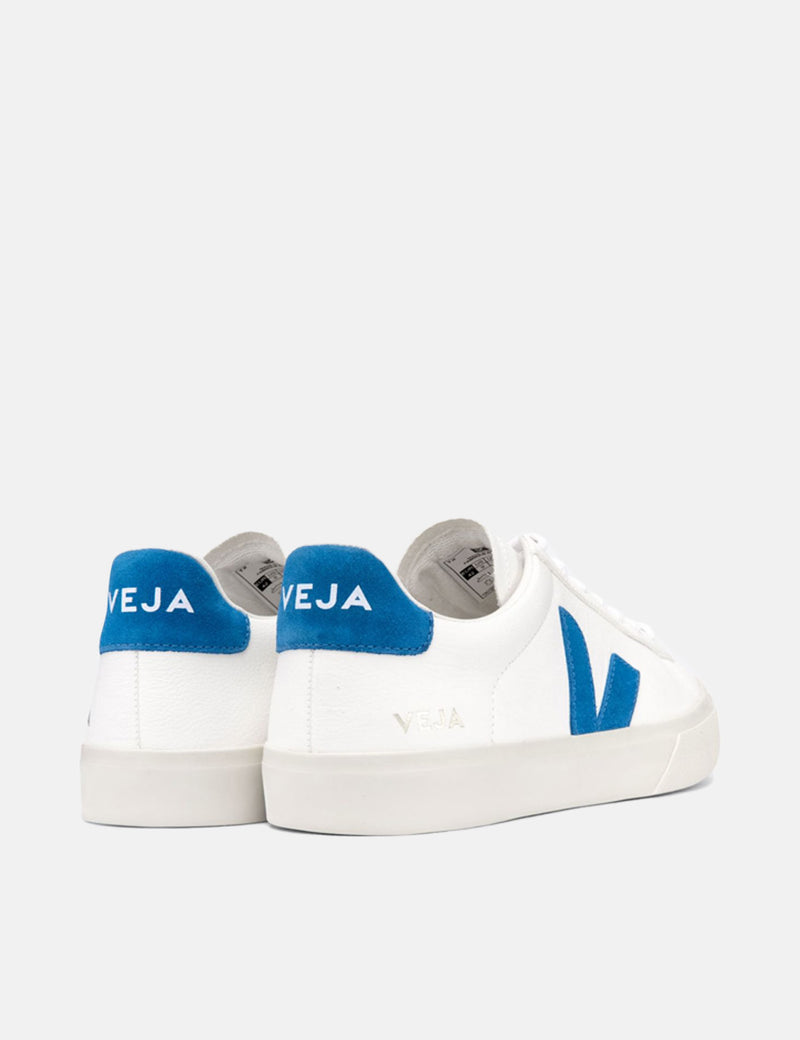 Veja Campo Sneaker (Chromfreies Leder) - Extra Weiß/Schwedenblau
