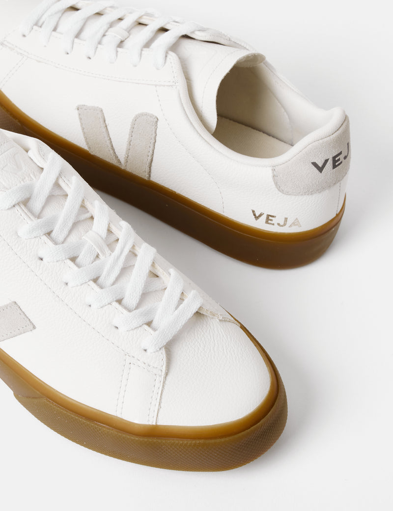 Women's Veja Campo Trainers (Chromefree Leather) - Extra White/Natural/Natural