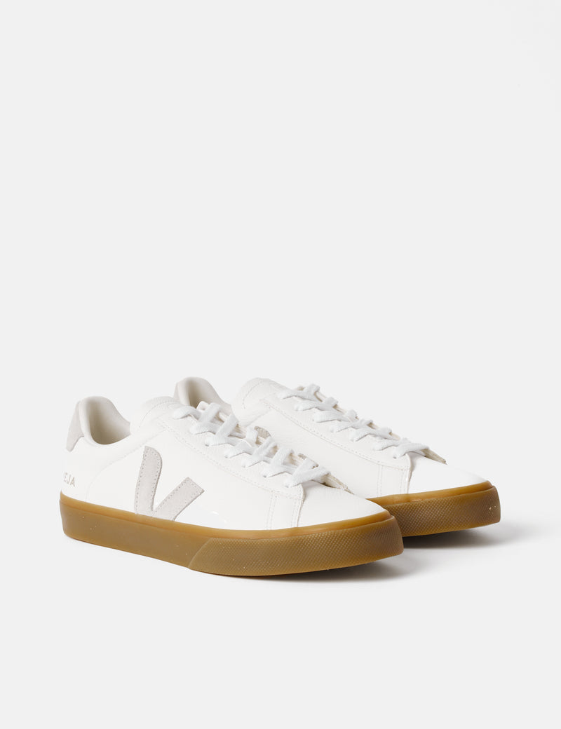 Women's Veja Campo Trainers (Chromefree Leather) - Extra White/Natural/Natural