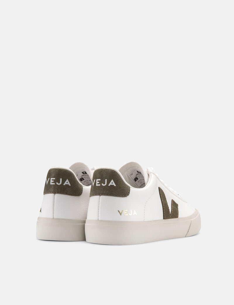 Baskets Veja Campo (Sans Chrome) - Blanc Extra/Kaki