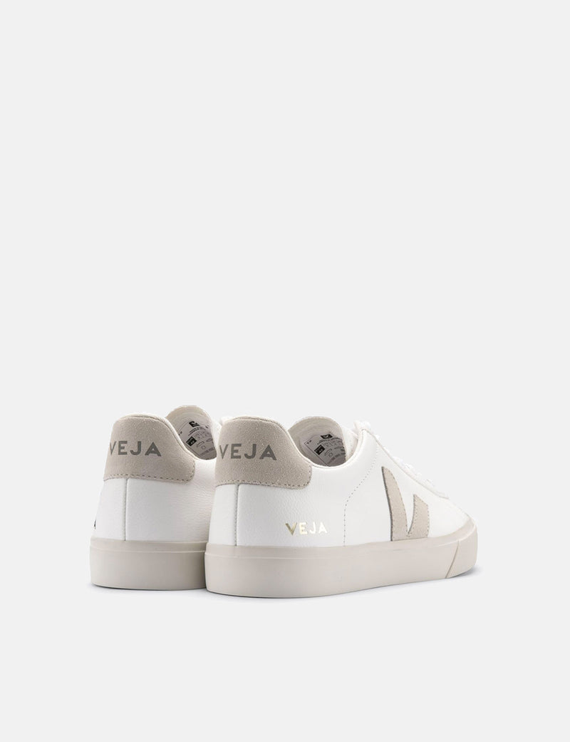 Womens Veja Campo (Chrome Free) Trainers - Extra White/Natural Suede