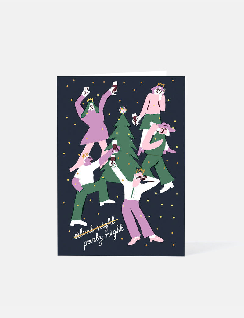 Wrap Party Night Card - Green