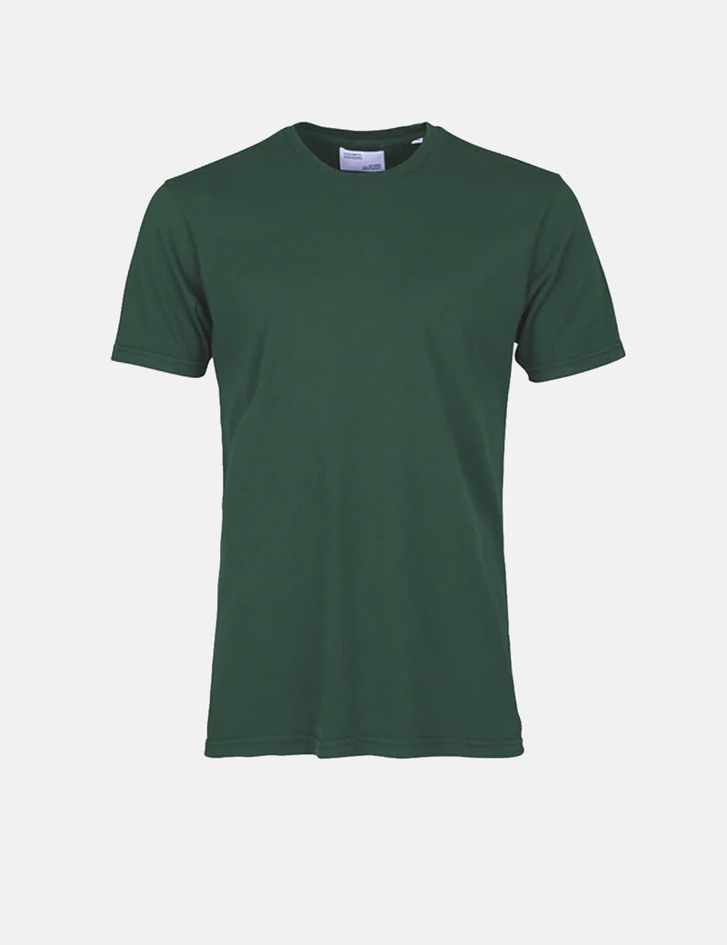 カラフルなスタンダードクラシックオーガニックTシャツ-エメラルドグリーン