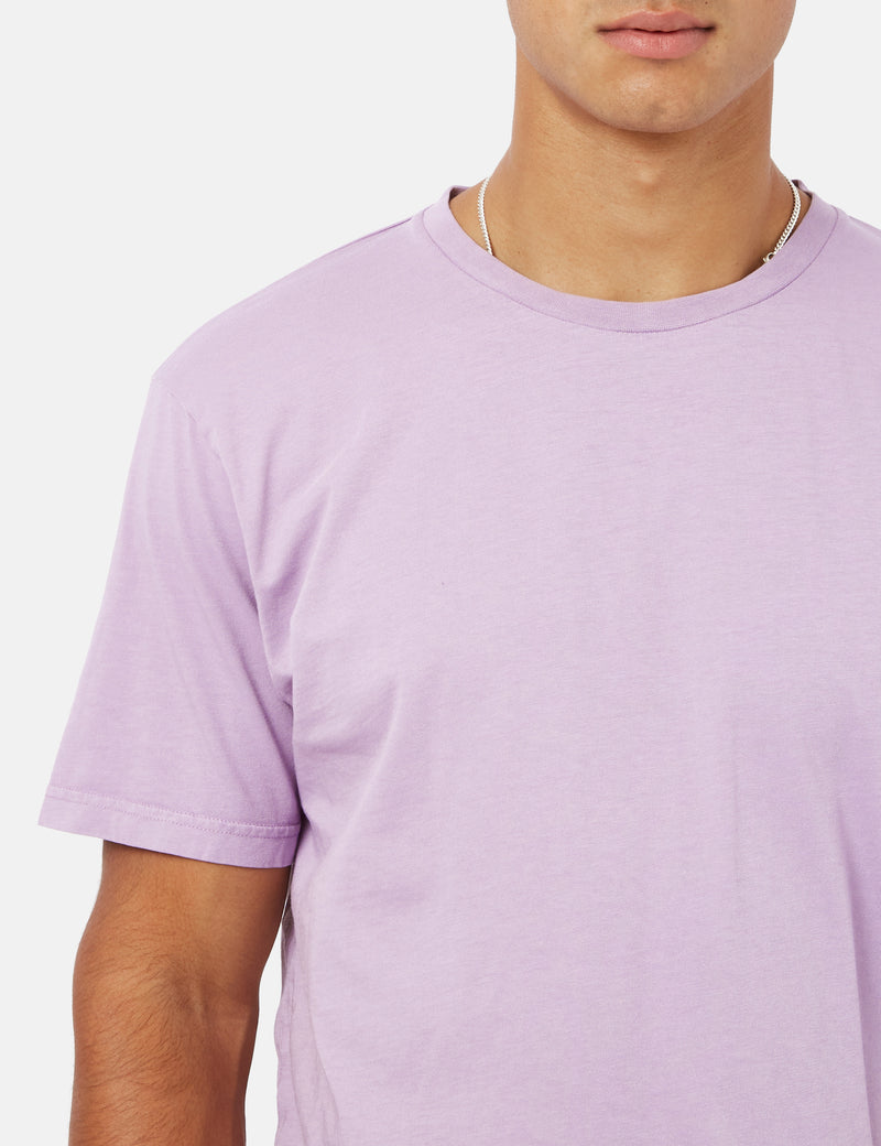 カラフルスタンダードクラシックTシャツ（オーガニック）-パーリーパープル