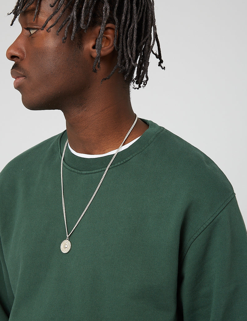 Sweat Colourful Standard Classic Organic Crew - Vert Émeraude