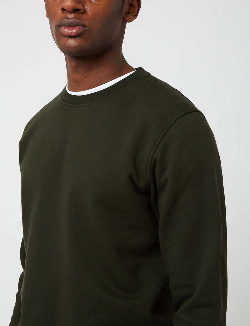Sweat-shirt à capuche biologique classique coloré standard - Hunter Green