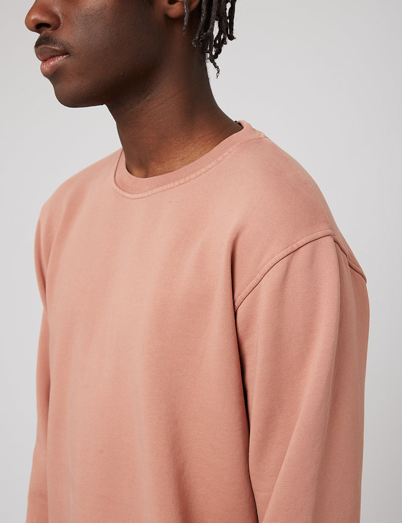 Sweat-shirt classique biologique coloré standard - Brume de bois de rose