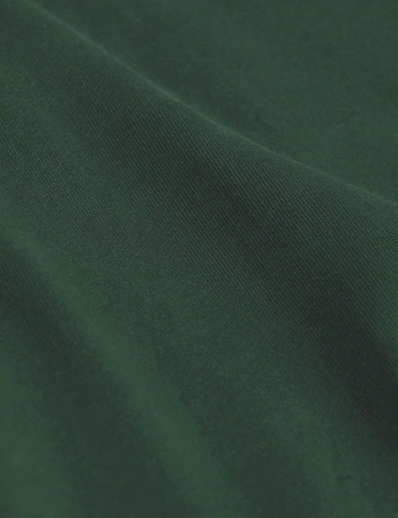 カラフルなスタンダードクラシックオーガニックフード付きスウェットシャツ-エメラルドグリーン