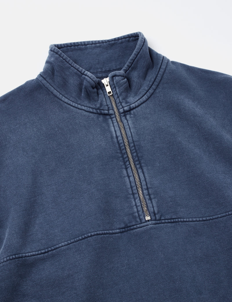 Colorful Standard Quarter Zip Pullover (Organic) - Neptune Blue