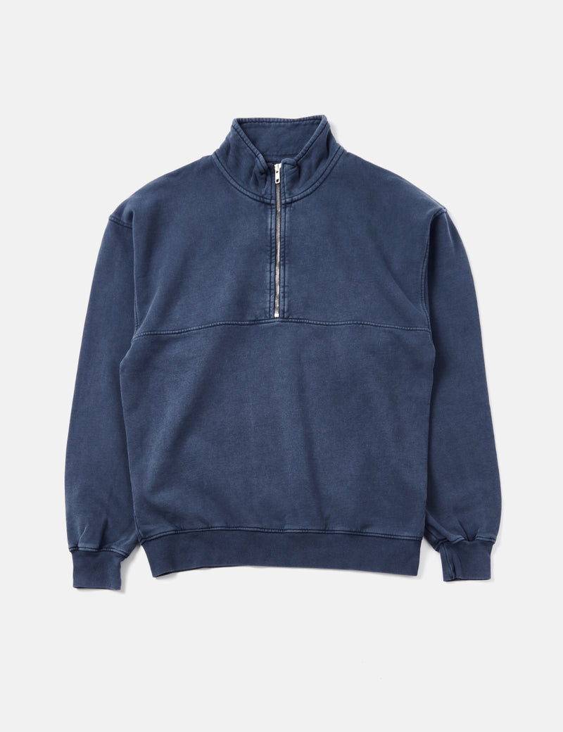 Colorful Standard Quarter Zip Pullover (Organic) - Neptune Blue