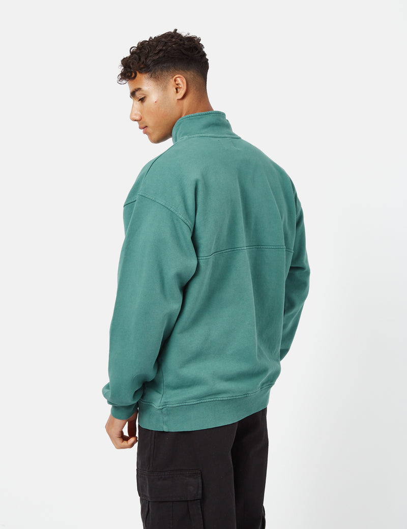 Colorful Standard Organic Quarter Zip Pullover - Pine Green