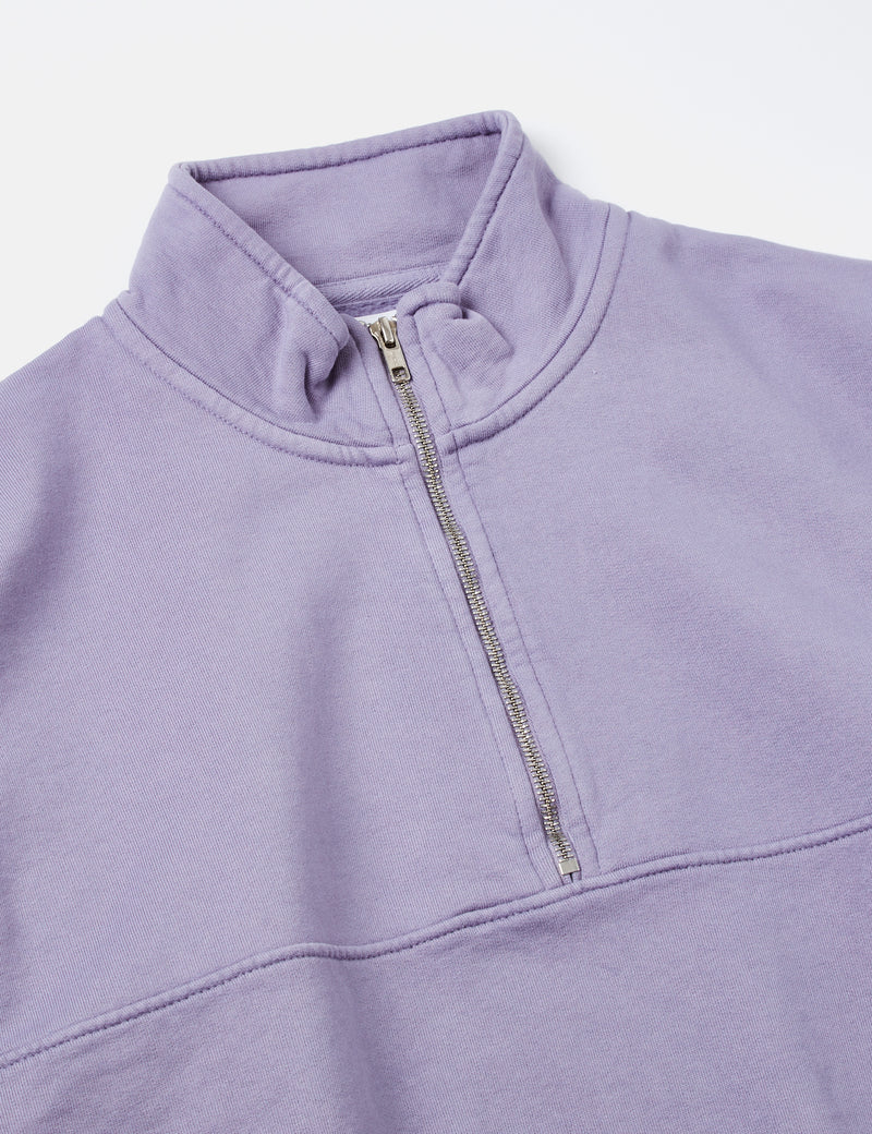 Colorful Standard Quarter Zip Pullover (Organic) - Purple Jade