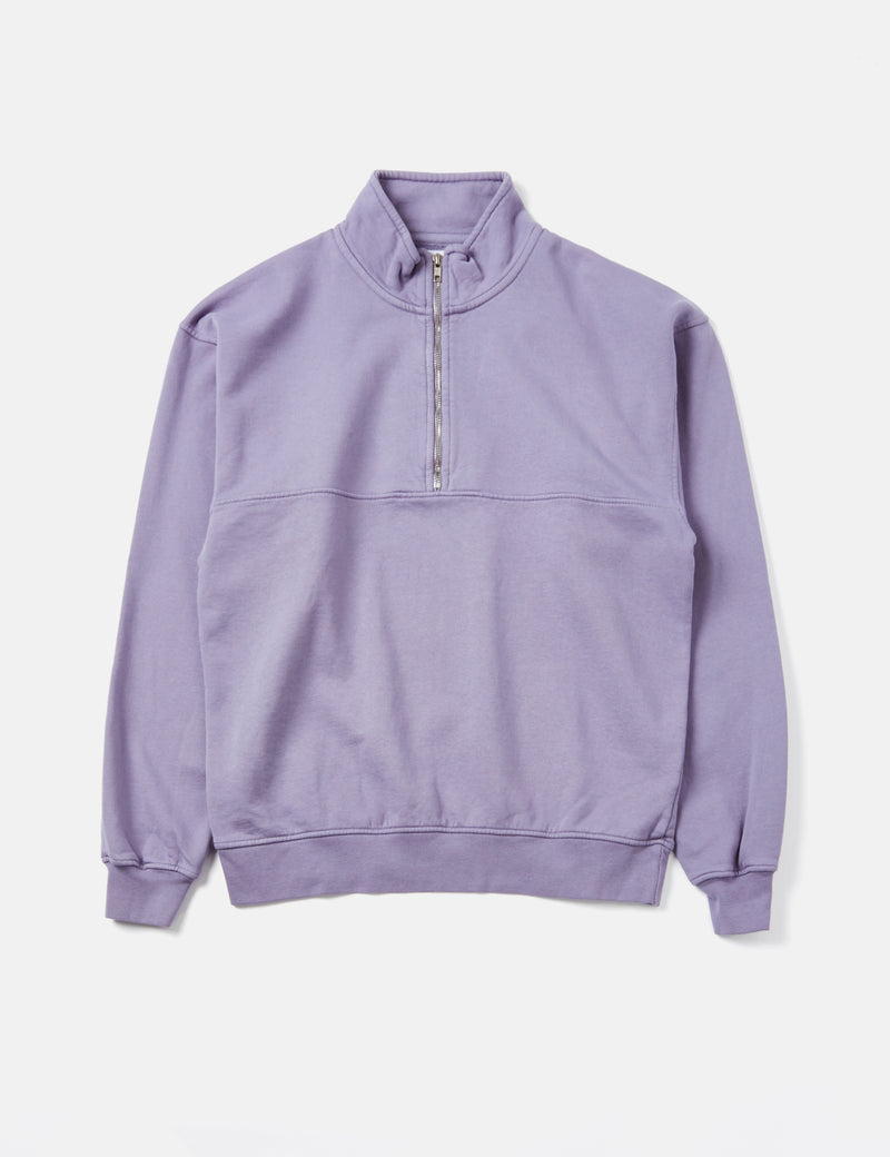 Colorful Standard Quarter Zip Pullover (Organic) - Purple Jade